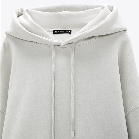 ZARA Oversized Hooded Sweatshirt - Picture 3 of 5